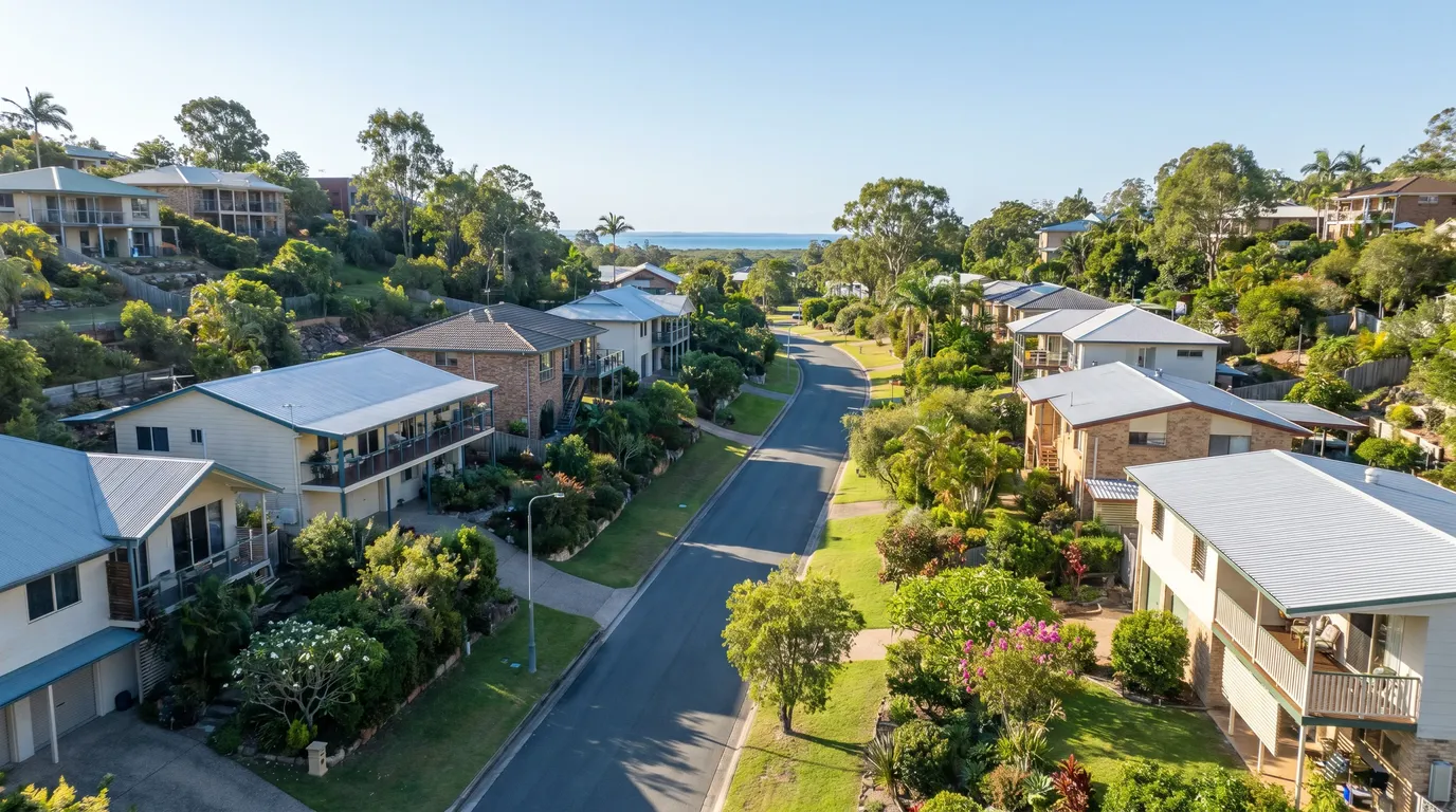 A street in Alexandra Hills, Redland City, on a bright Moreton Bay morning