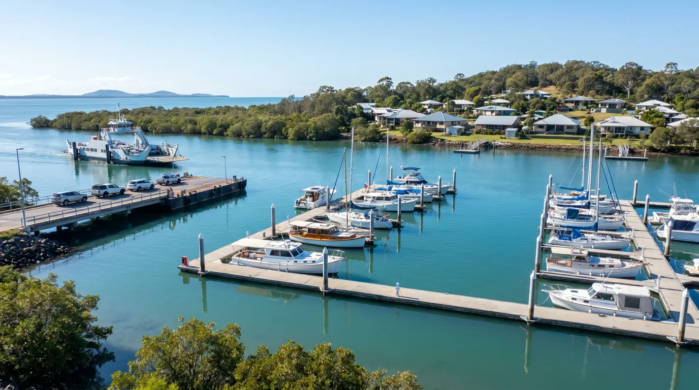 A street in Redland Bay, Redland City, on a bright Moreton Bay morning