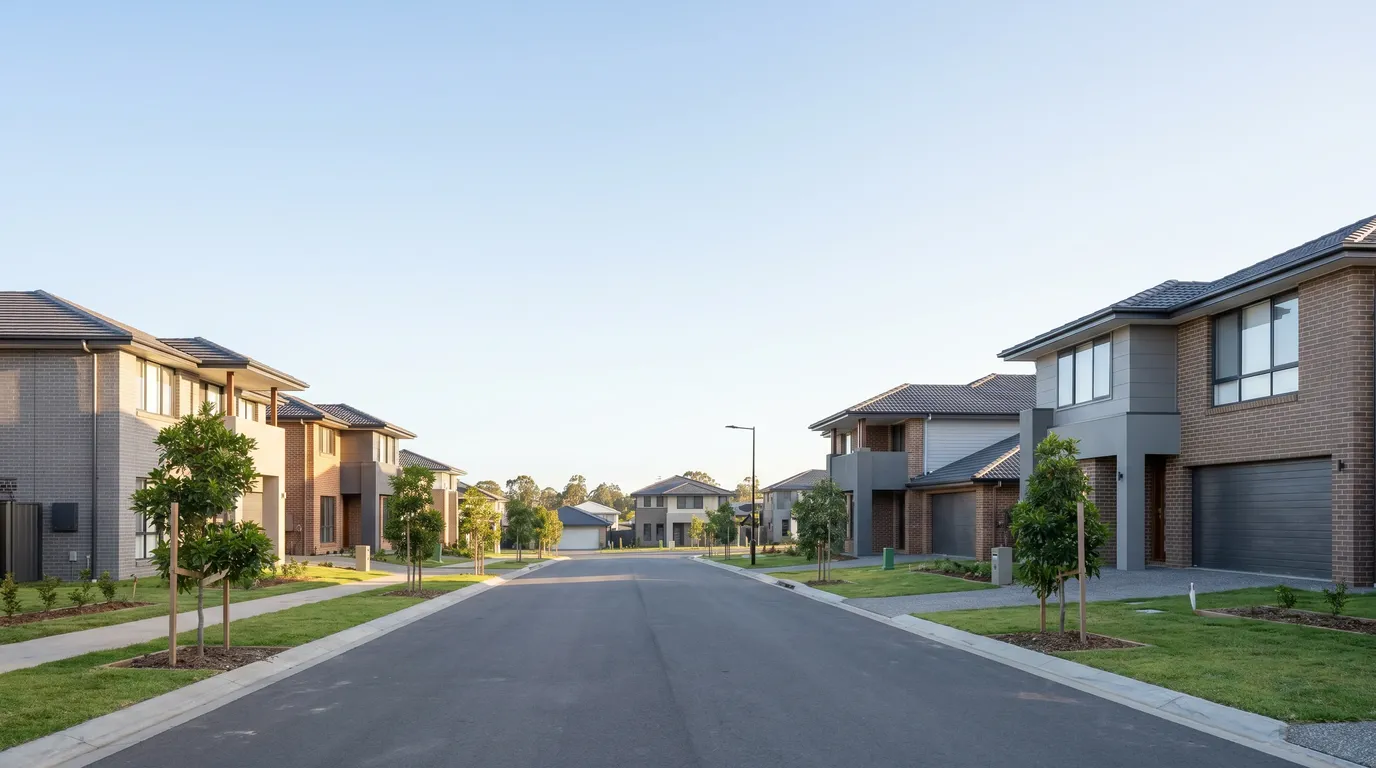A street in Thornlands, Redland City, on a bright Moreton Bay morning