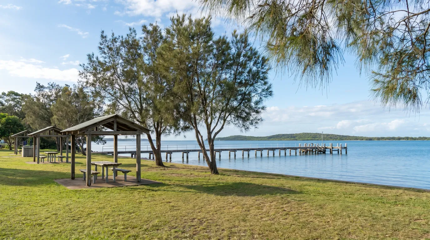 A street in Victoria Point, Redland City, on a bright Moreton Bay morning