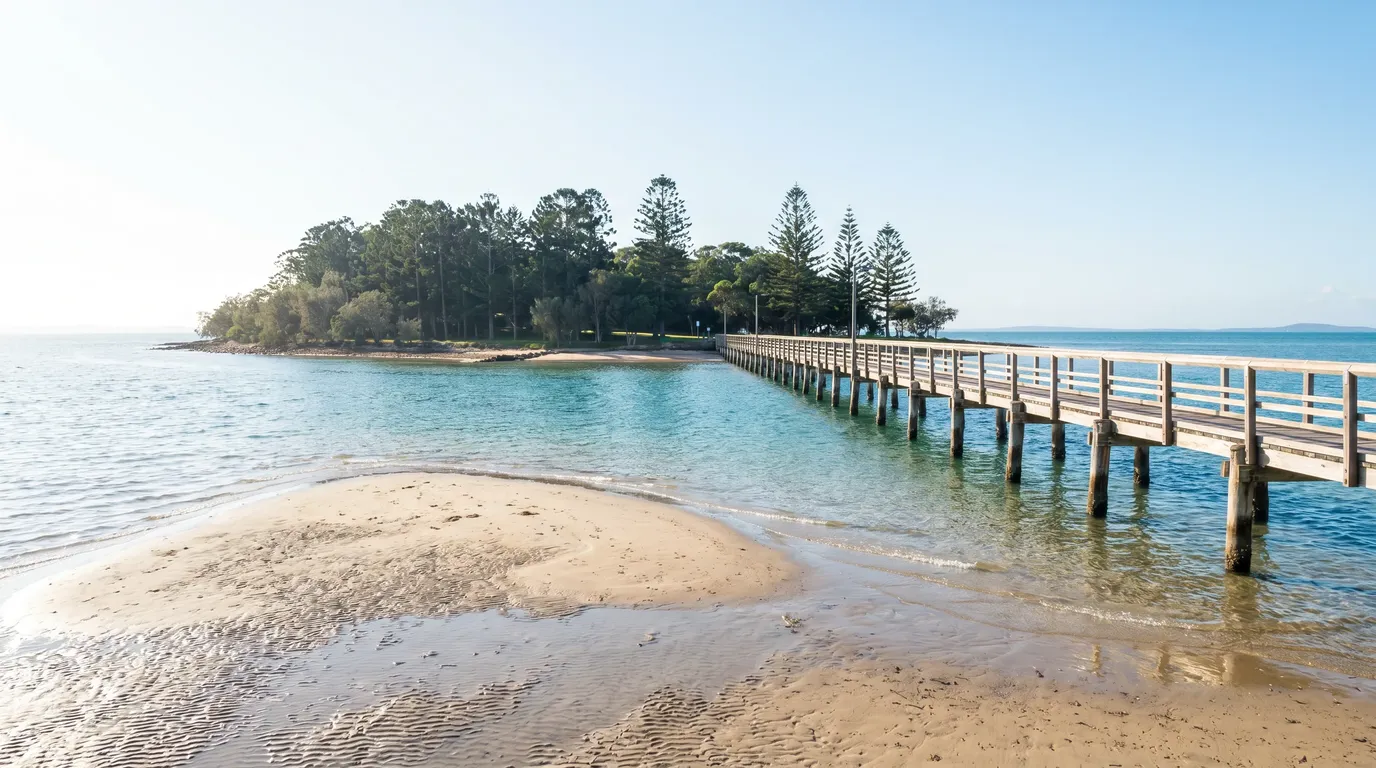 A street in Wellington Point, Redland City, on a bright Moreton Bay morning